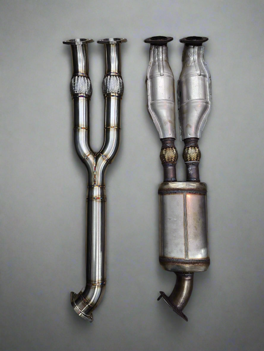 Nissan R35 GTR Mid-pipe Stainless steel Catless Y-Pipe